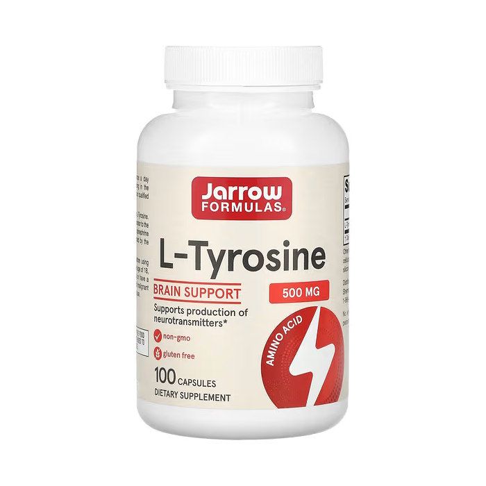 Jarrow Formulas L-Tyrosine 500 mg 100 капсул - амінокислота L-тирозин