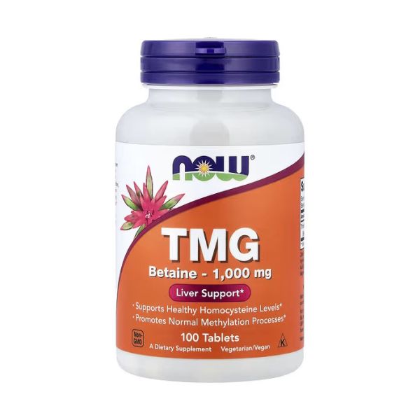 NOW Foods TMG 1000 mg 100 таблеток - триметилгліцин (бетаїн)