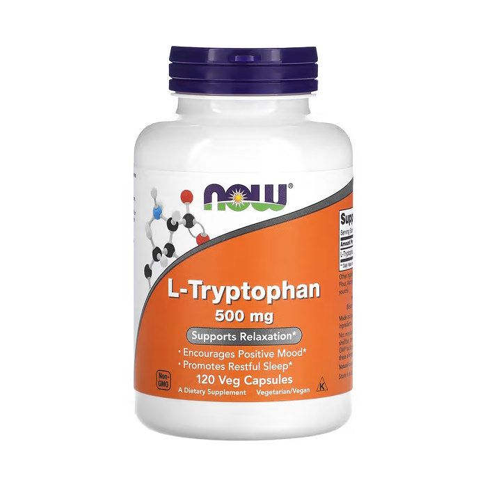 NOW Foods L-Tryptophan 500 mg 120 капсул - L-триптофан
