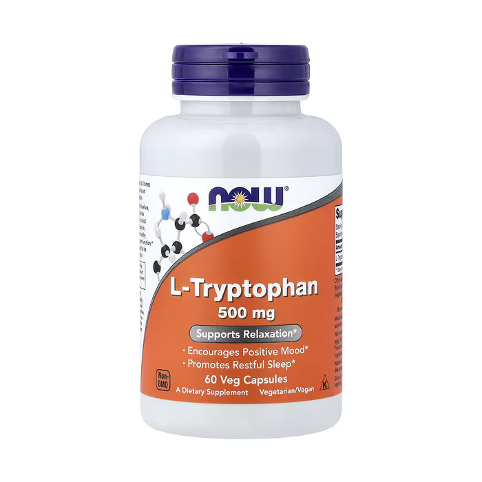 NOW Foods L-Tryptophan 500 mg 60 капсул - L-триптофан