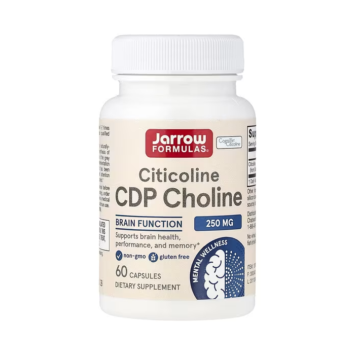 Jarrow Formulas Citicoline CDP Choline 250 mg 60 капсул — цитиколин источник холина