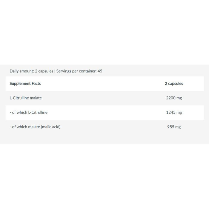 Biotech USA Citrulline Malate 90 капсул - L-цитрулін малат перед тренуваннями