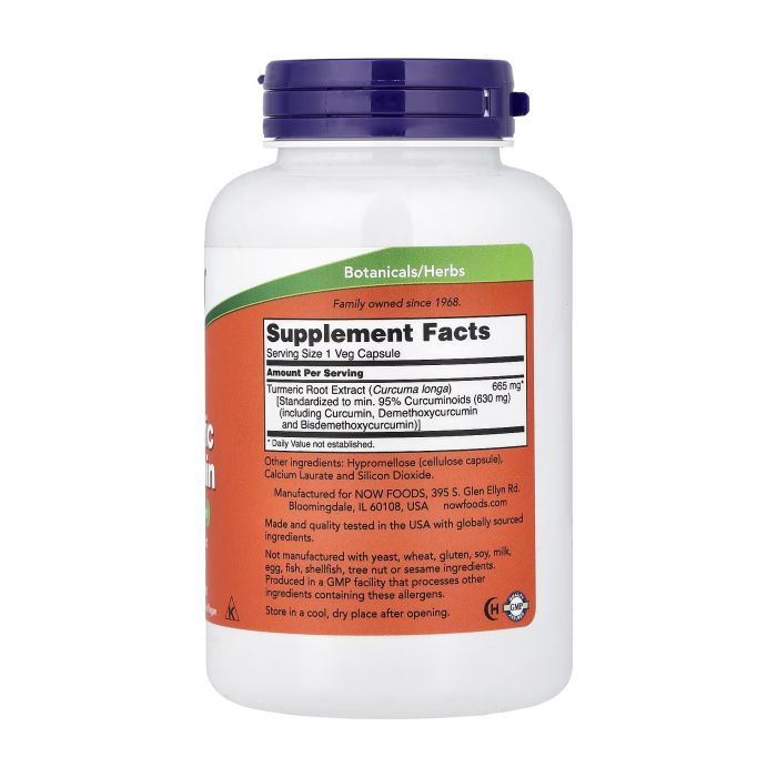 NOW Foods Turmeric Curcumin 665 mg 120 капсул - екстракт куркуми