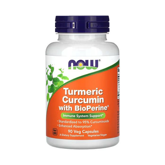 NOW Foods Turmeric Curcumin with BioPerine 90 капсул - куркума