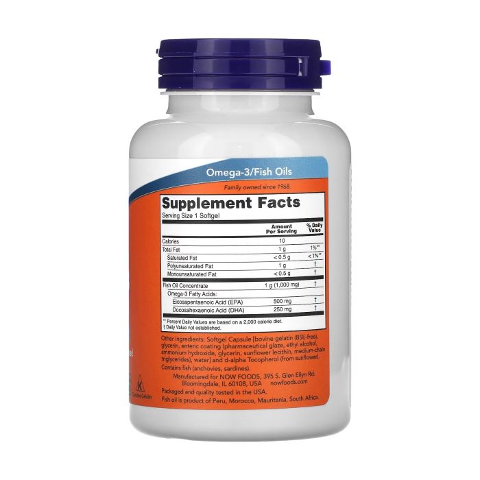 NOW Foods Ultra Omega-3 Fish Oil 90 капсул - омега-3 для серця без рибного присмаку