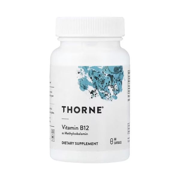 Thorne Vitamin B12 (метилкобаламин) 60 капсул — 1 мг B12 в порции