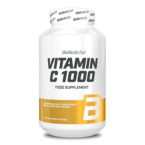 BioTech USA Vitamin C 1000 мг 250 таблеток - вітамін С