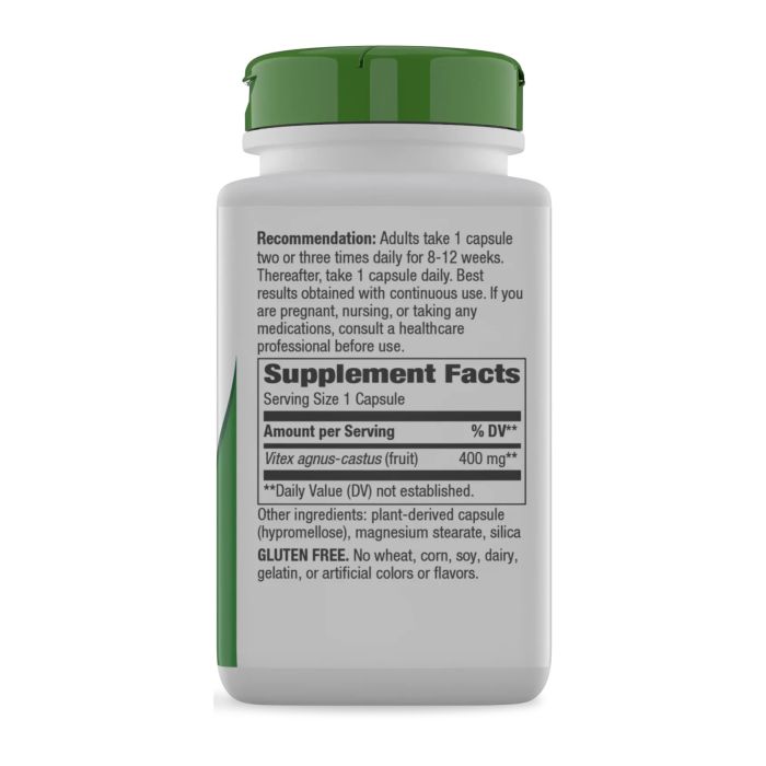 Natures Way Vitex Fruit 400 mg 100 капсул - вітекс для підтримки гормонального фону