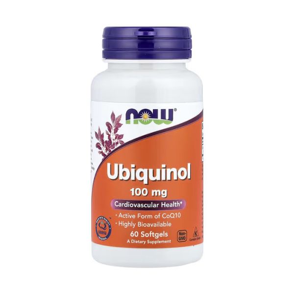 NOW Foods Ubiquinol 100 mg 60 капсул - коензим Q10 для енергії та серця