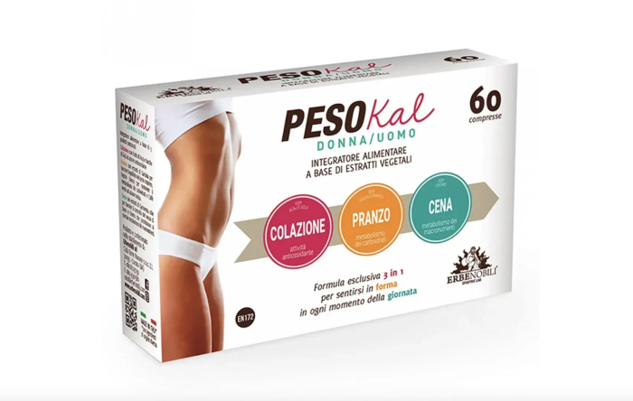 Erbenobili PesoKal 60 таблеток, комплекс для похудения 3 в 1
