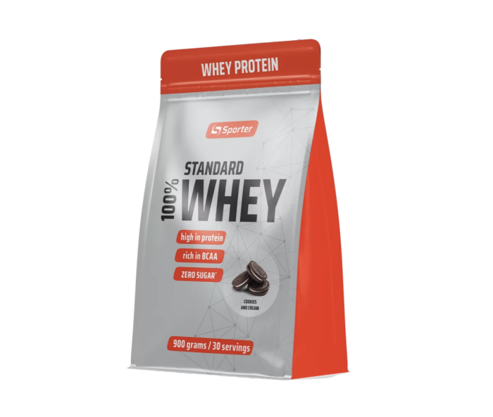 Sporter 100% Standard Whey 900 г, сироватковий протеїн