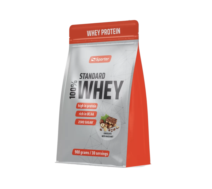Sporter 100% Standard Whey 900 г, сироватковий протеїн