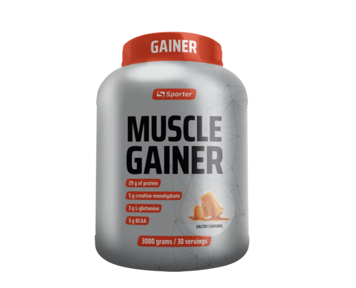 Sporter Muscle Gainer 3 кг, гейнер для набору маси