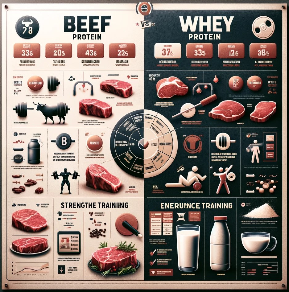 Мясной протеин и сывороточный - сравнение